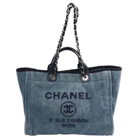 chanel jean handbag|chanel denim tote bag.